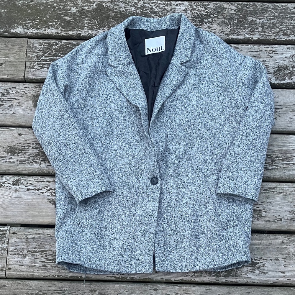 NOUL  Women's Heathered Gray Blazer